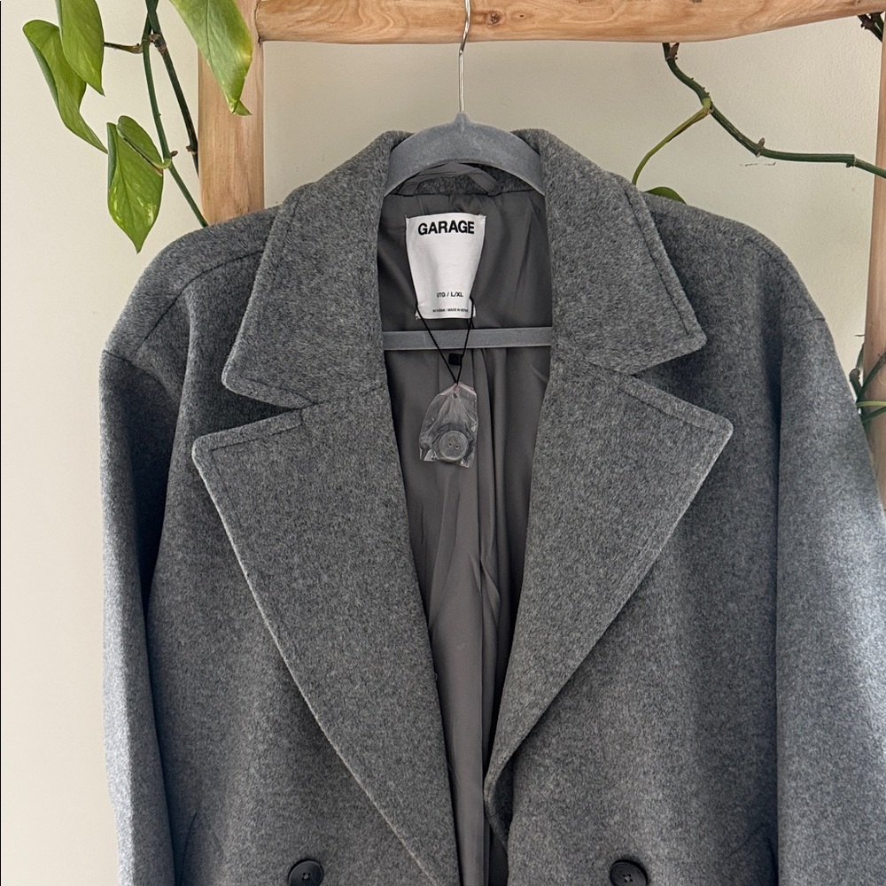 Garage Women's Charcoal Pea Coat